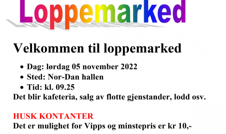 Endelig Loppemarked igjen