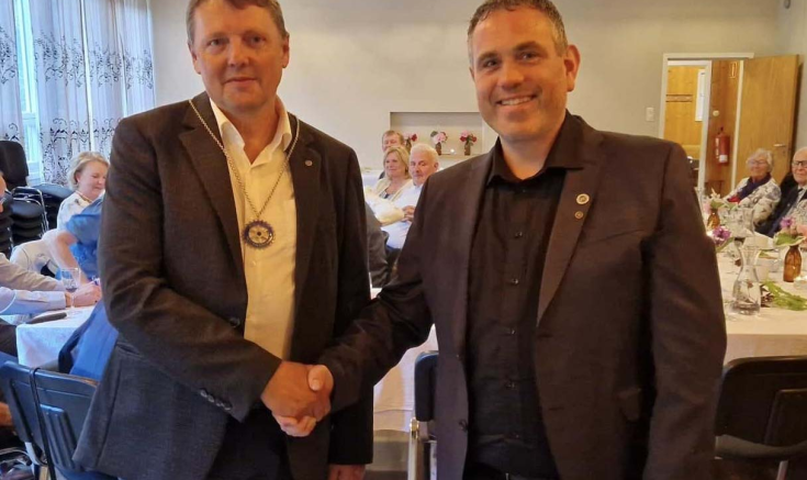 Presidentskifte i Lund Rotary